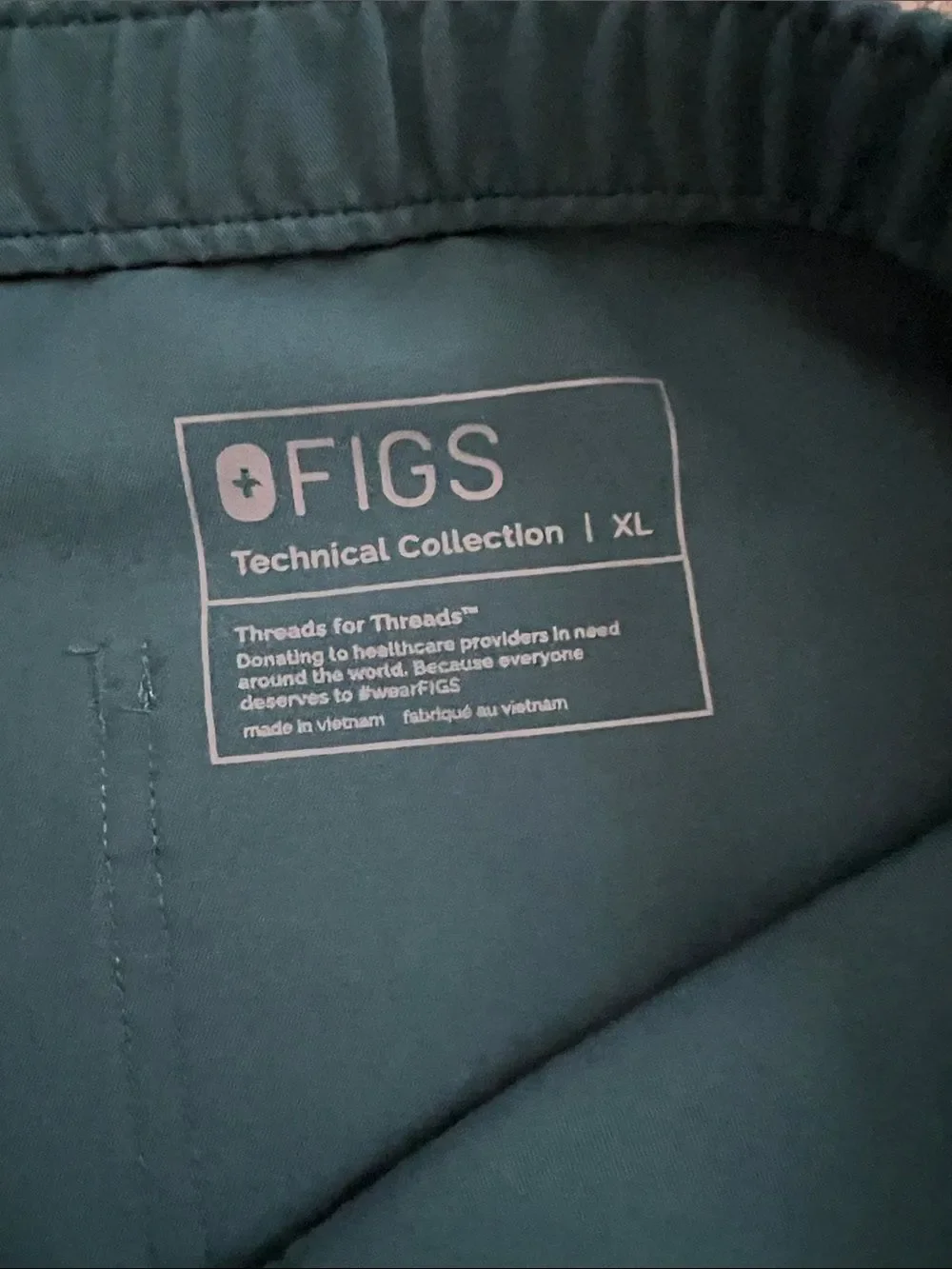 Like New! FIGS Cairo Straight Leg Scrub Trouser™ PO#1643 Caribbean Blue Size XL